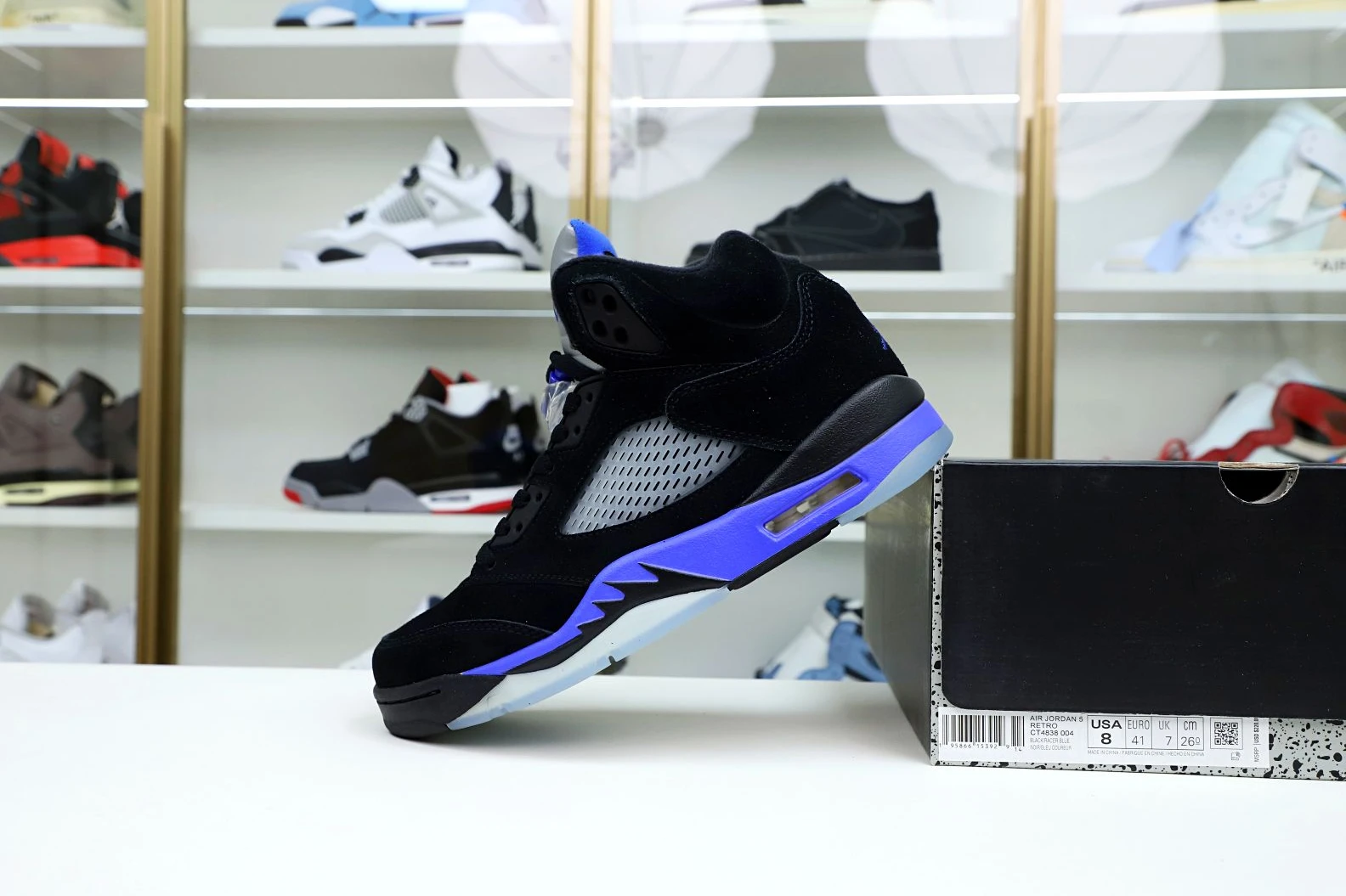 Kimikick AIR JORDAN AIR JORDAN 5 RETRO 'RACER BLUE' SportInspired 1971