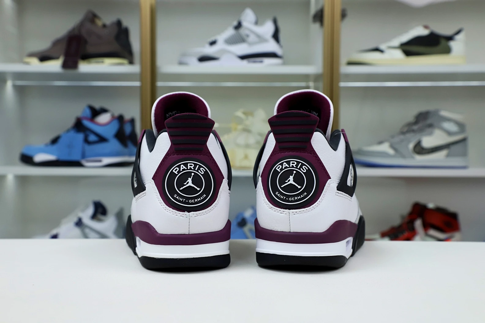 Kimikick AIR JORDAN PARIS SAINT-GERMAIN X AIR JORDAN 4 RETRO 'BORDEAUX' GoAnywhere 1956