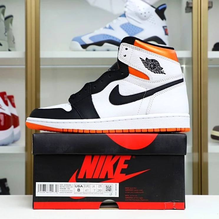 Kimikick Air Jordan 1 Retro High OG Electro Orange' Trendy 1972