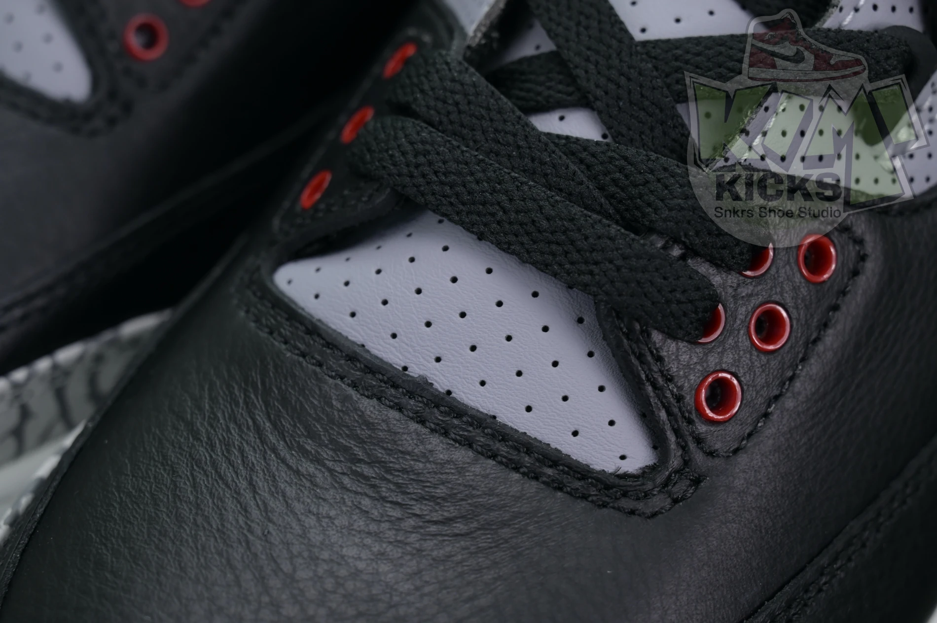 Kimikick Air Jordan 3“Black Cement Reimagined” Comfortable 1848