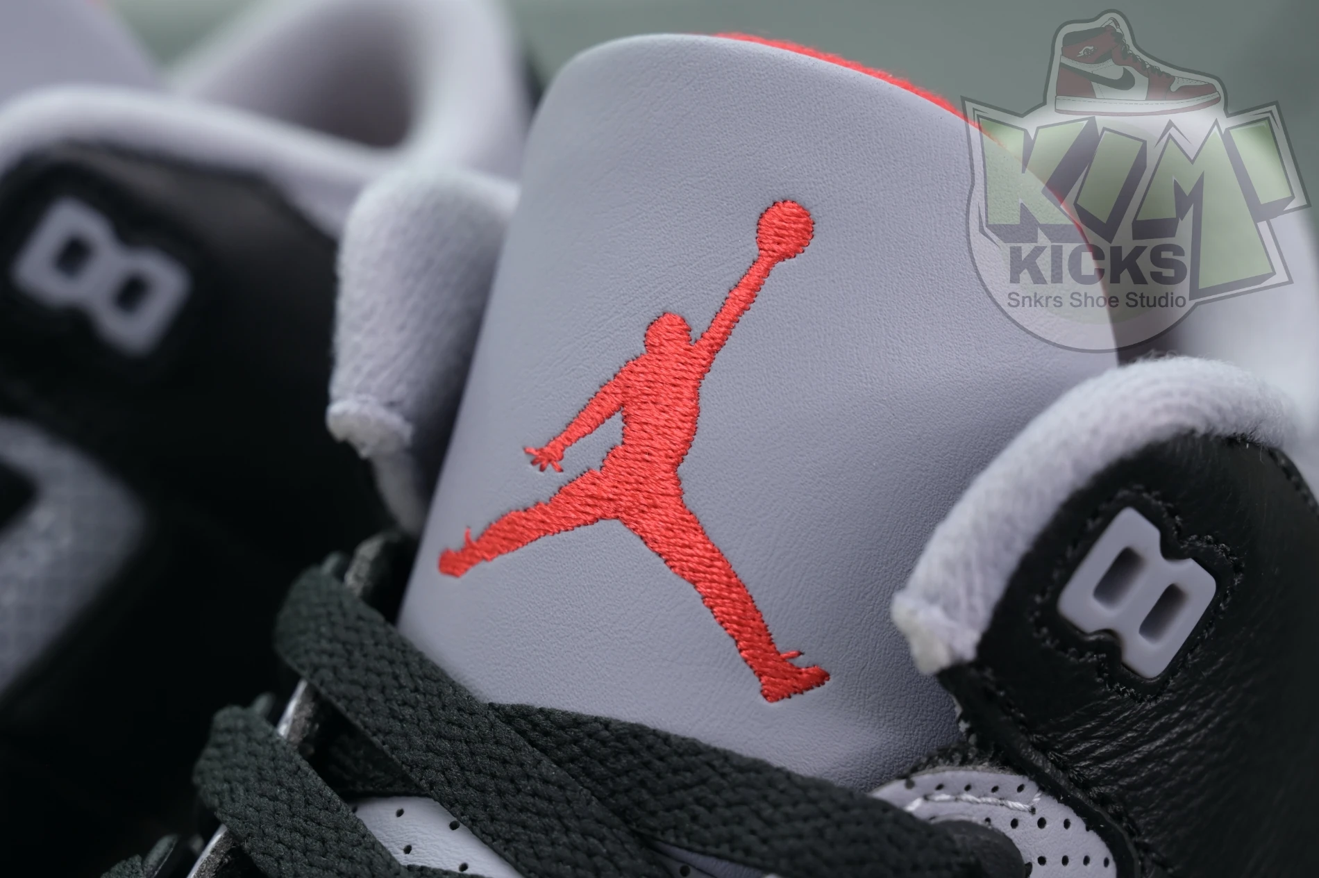 Kimikick Air Jordan 3“Black Cement Reimagined” Comfortable 1848