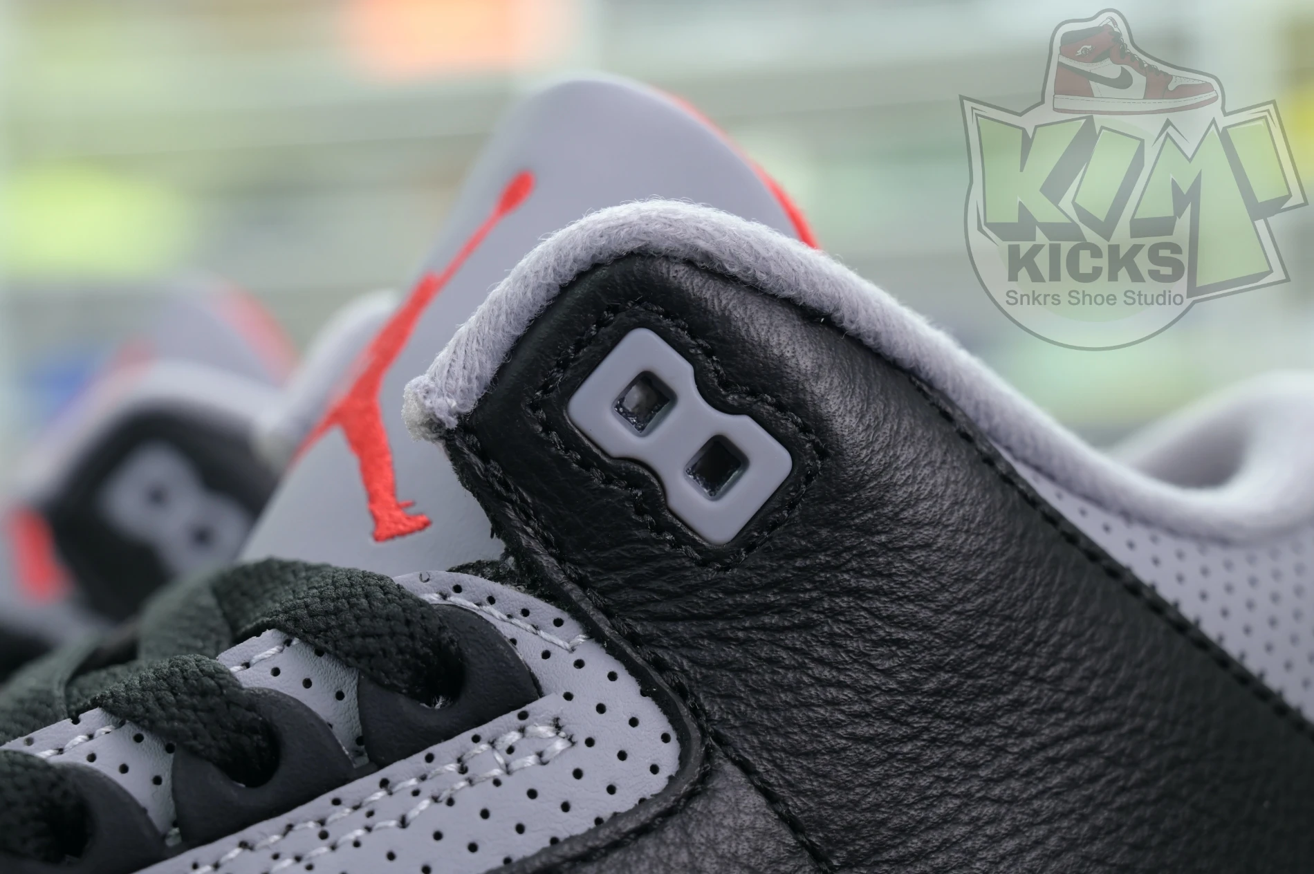 Kimikick Air Jordan 3“Black Cement Reimagined” Comfortable 1848