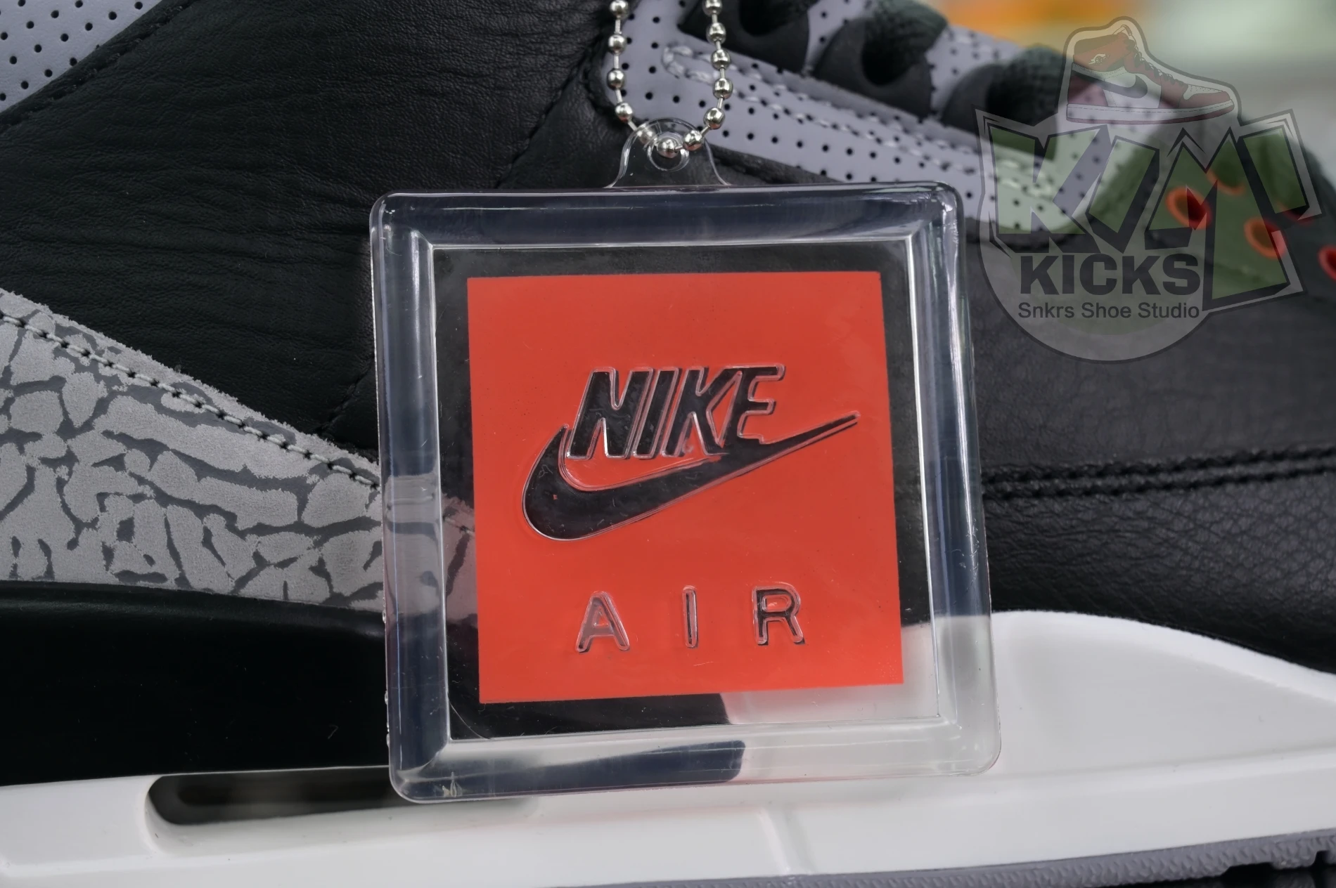Kimikick Air Jordan 3“Black Cement Reimagined” Comfortable 1848