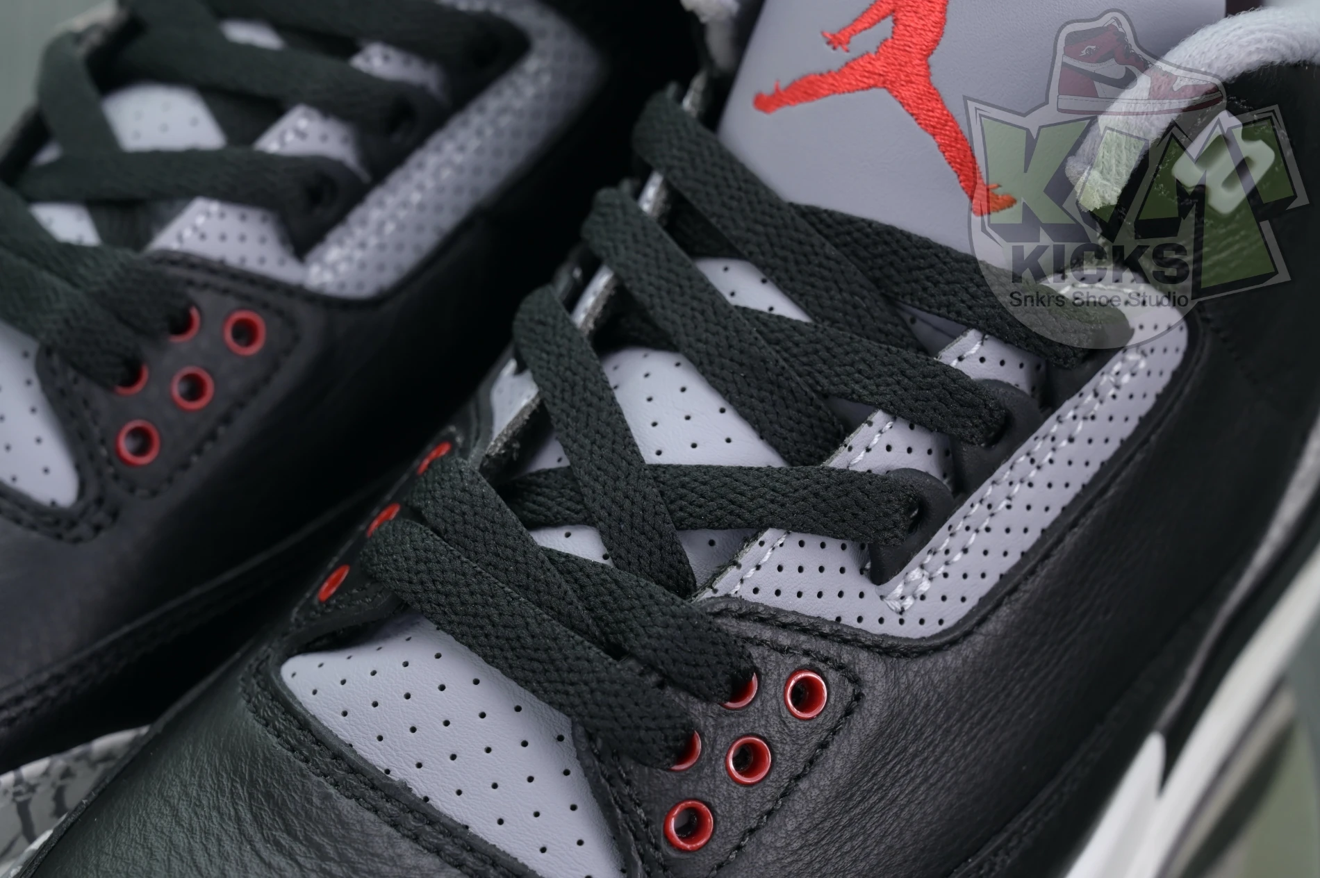 Kimikick Air Jordan 3“Black Cement Reimagined” Comfortable 1848