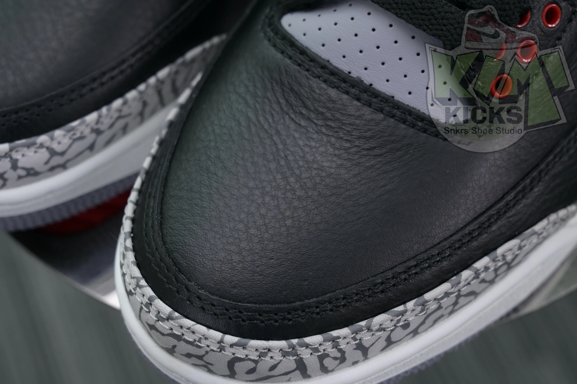 Kimikick Air Jordan 3“Black Cement Reimagined” Comfortable 1848