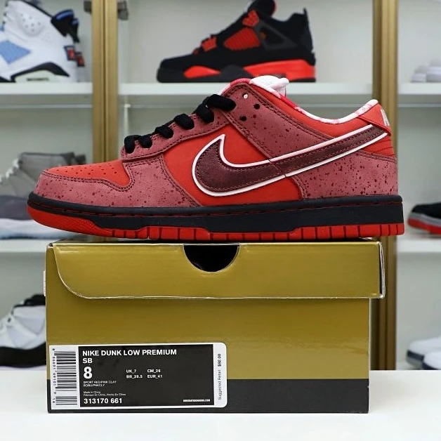 Kimikick Concepts x Nike Dunk SB Low Red Lobster Popular 3477