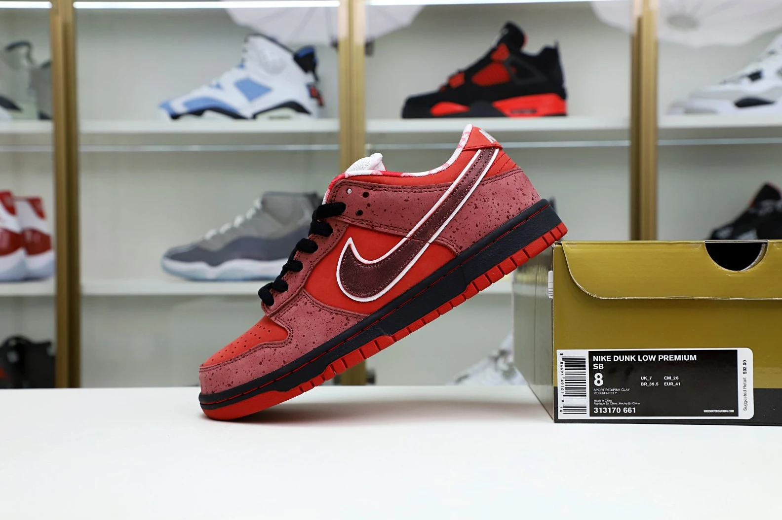 Kimikick Concepts x Nike Dunk SB Low Red Lobster Popular 3477