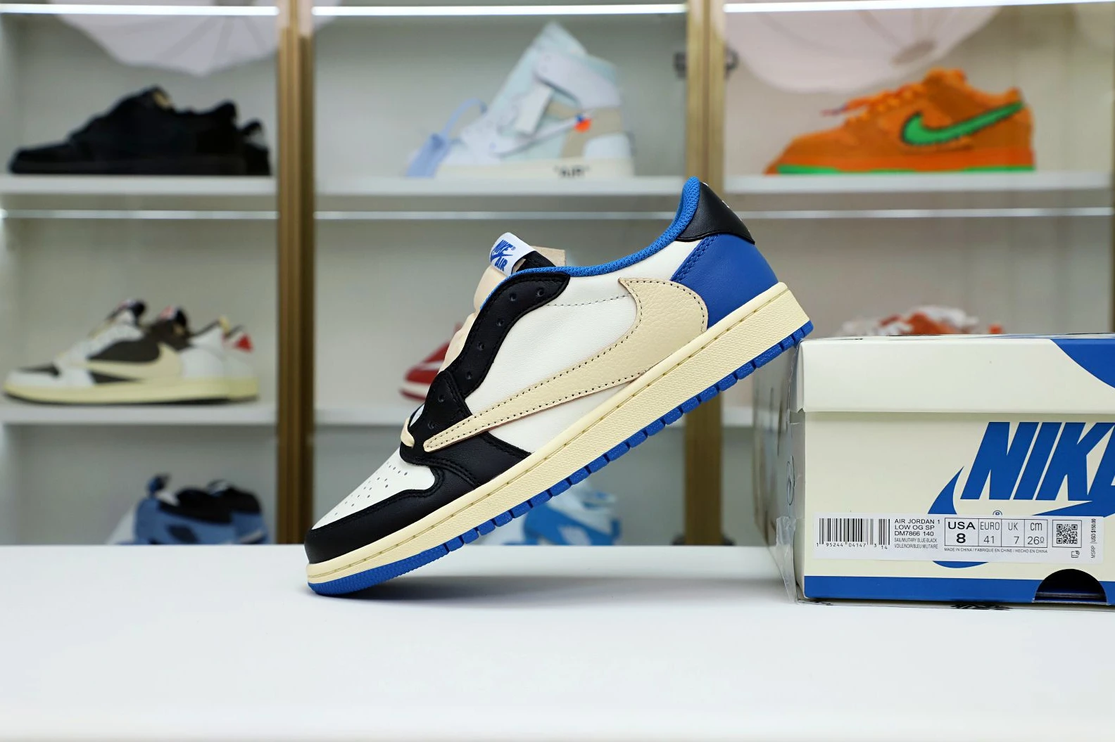 Kimikick FRAGMENT DESIGN X TRAVIS SCOTT X AIR JORDAN 1 LOW GoodFit 1938