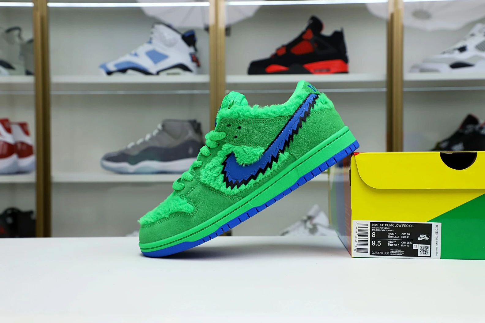 Kimikick GRATEFUL DEAD X DUNK LOW SB GREEN DailyWear 3488