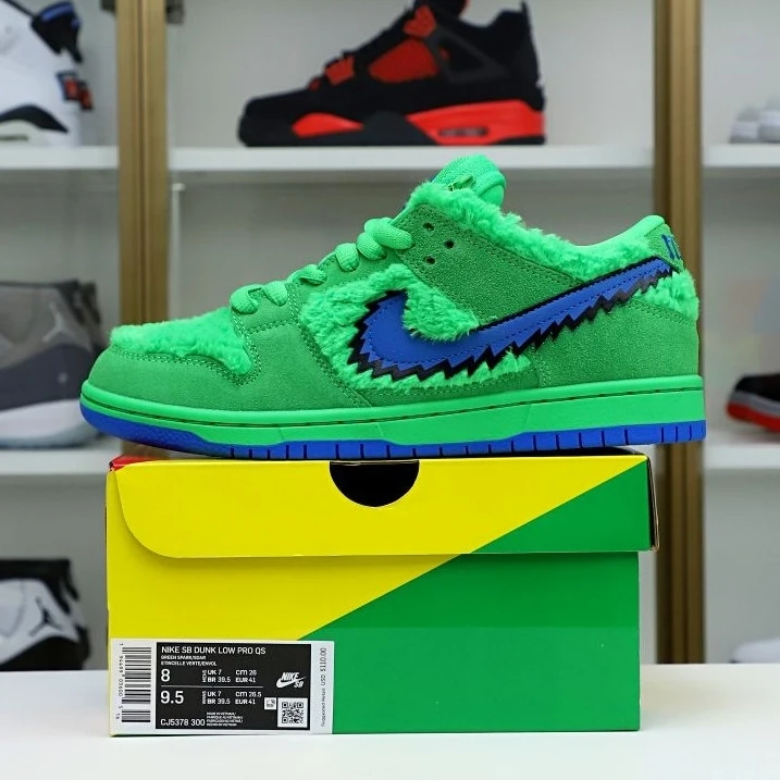 Kimikick GRATEFUL DEAD X DUNK LOW SB GREEN DailyWear 3488