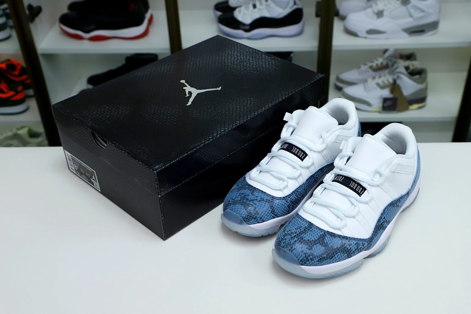 Kimikick Jordan Air Jordan 11 “navy snakeskin” NewStyle 1913