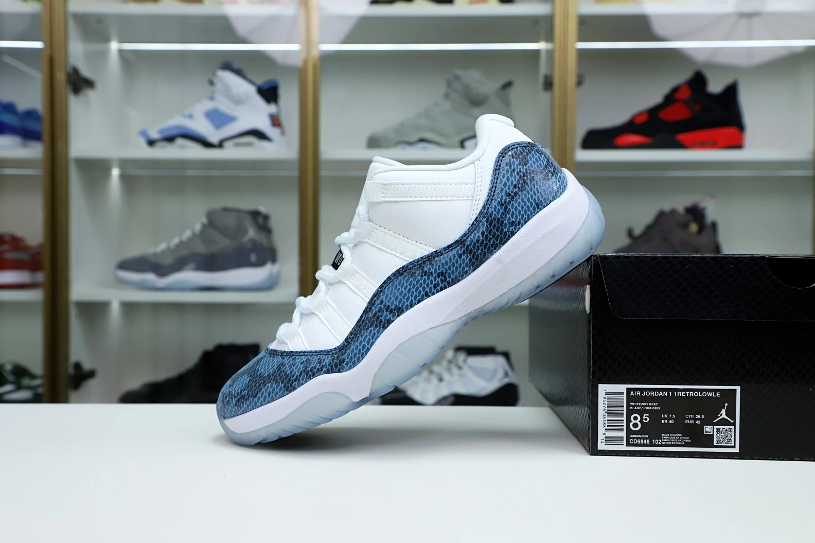 Kimikick Jordan Air Jordan 11 “navy snakeskin” NewStyle 1913
