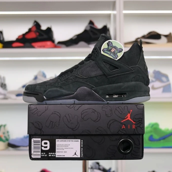 Kimikick Jordan Air Jordan 4 kaws black StreetReady 1905