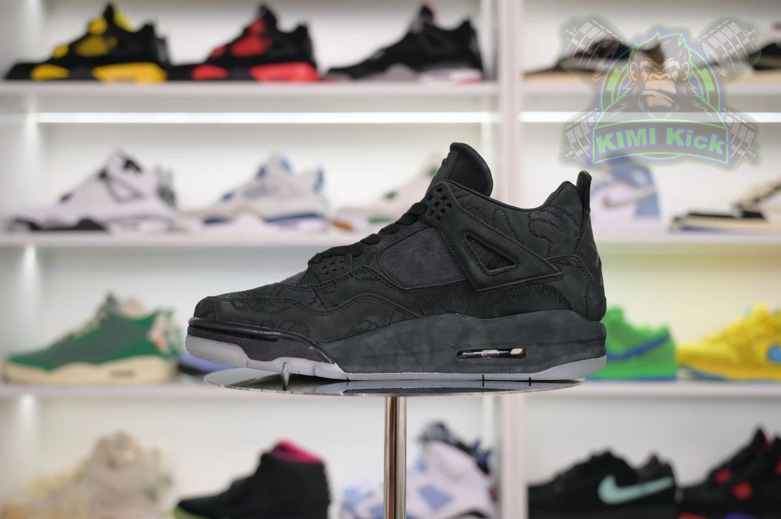 Kimikick Jordan Air Jordan 4 kaws black StreetReady 1905