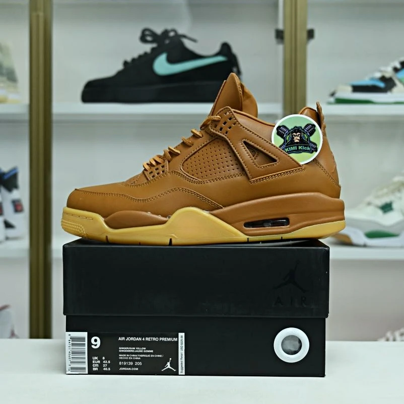 Kimikick Jordan Air Jordan 4 retro ginger wheat Affordable 1887
