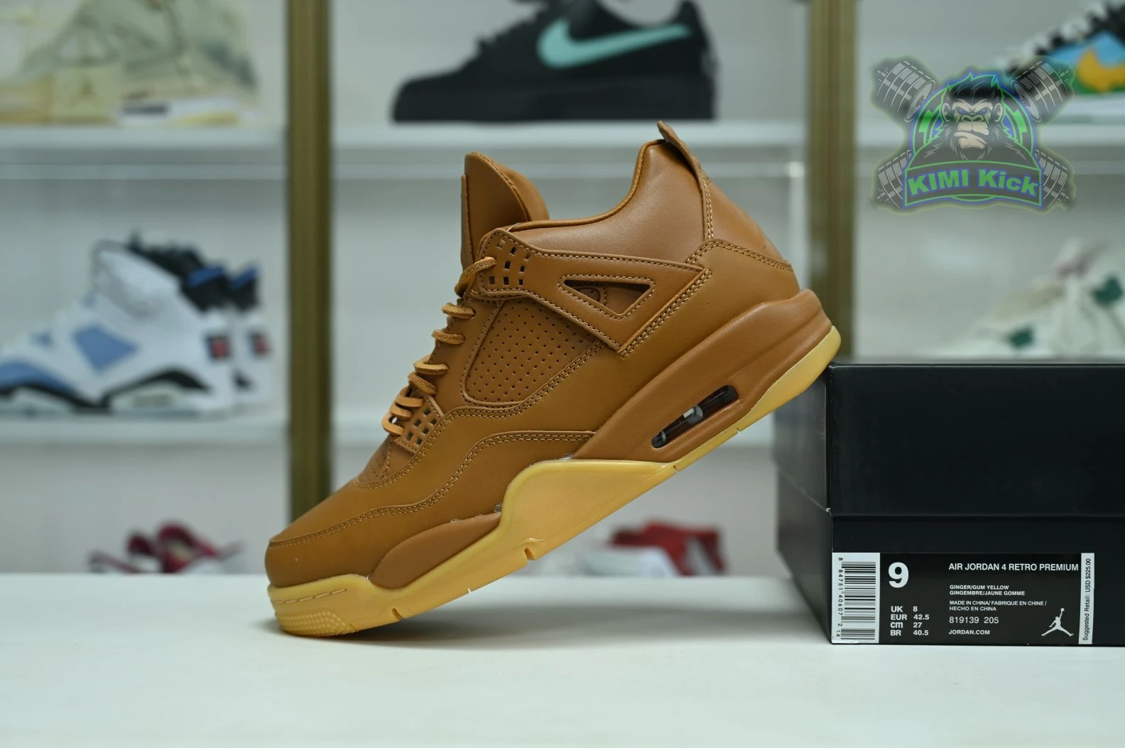 Kimikick Jordan Air Jordan 4 retro ginger wheat Affordable 1887
