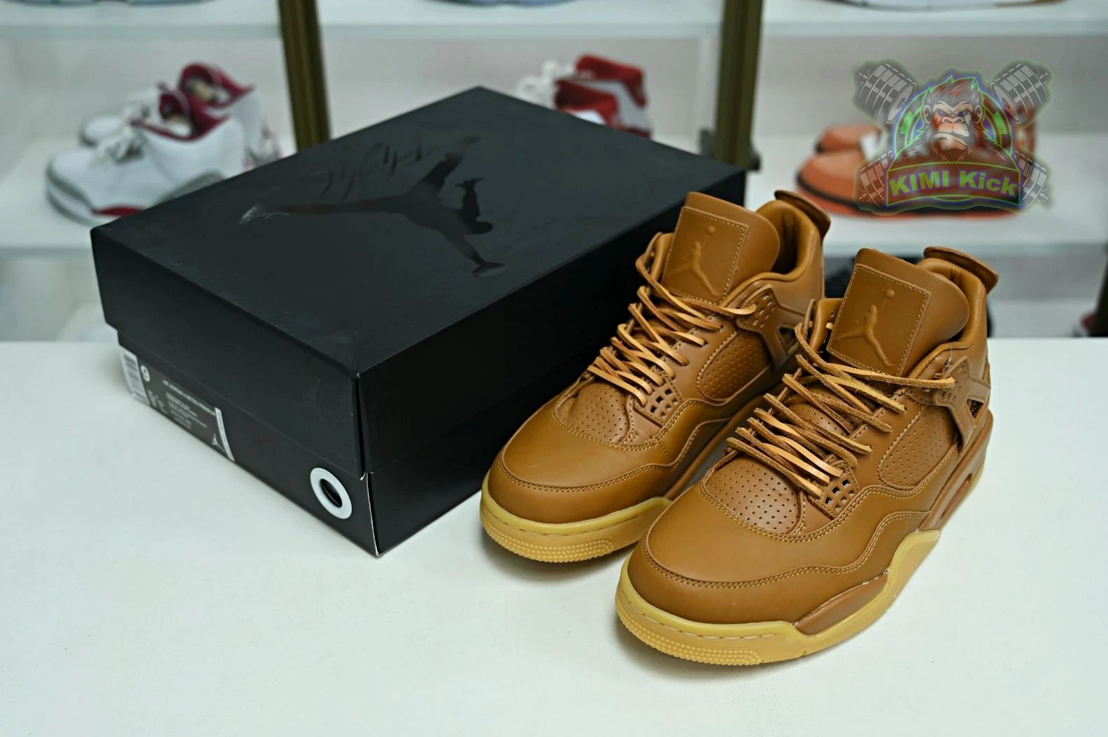 Kimikick Jordan Air Jordan 4 retro ginger wheat Affordable 1887