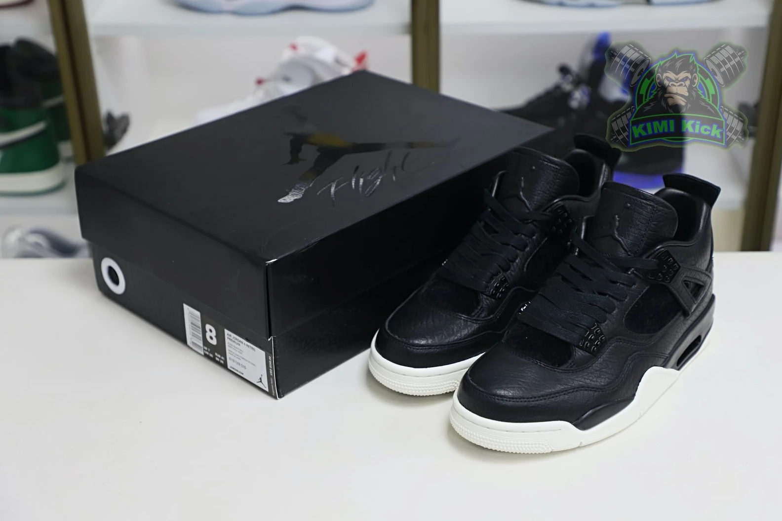Kimikick Jordan Air Jordan 4 retro ponyhair black GoodFit 1886
