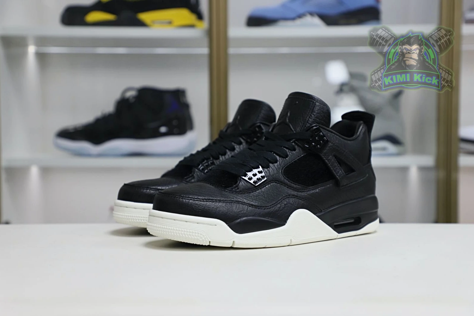 Kimikick Jordan Air Jordan 4 retro ponyhair black GoodFit 1886