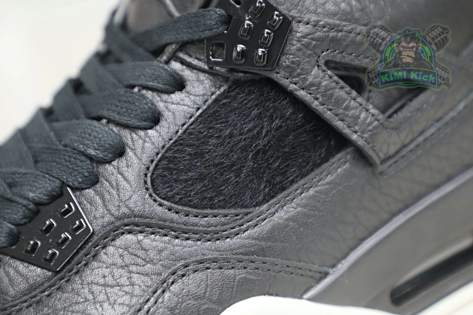 Kimikick Jordan Air Jordan 4 retro ponyhair black GoodFit 1886