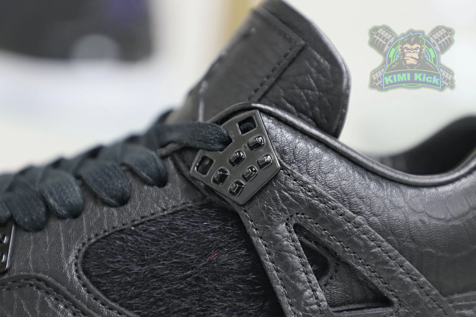 Kimikick Jordan Air Jordan 4 retro ponyhair black GoodFit 1886