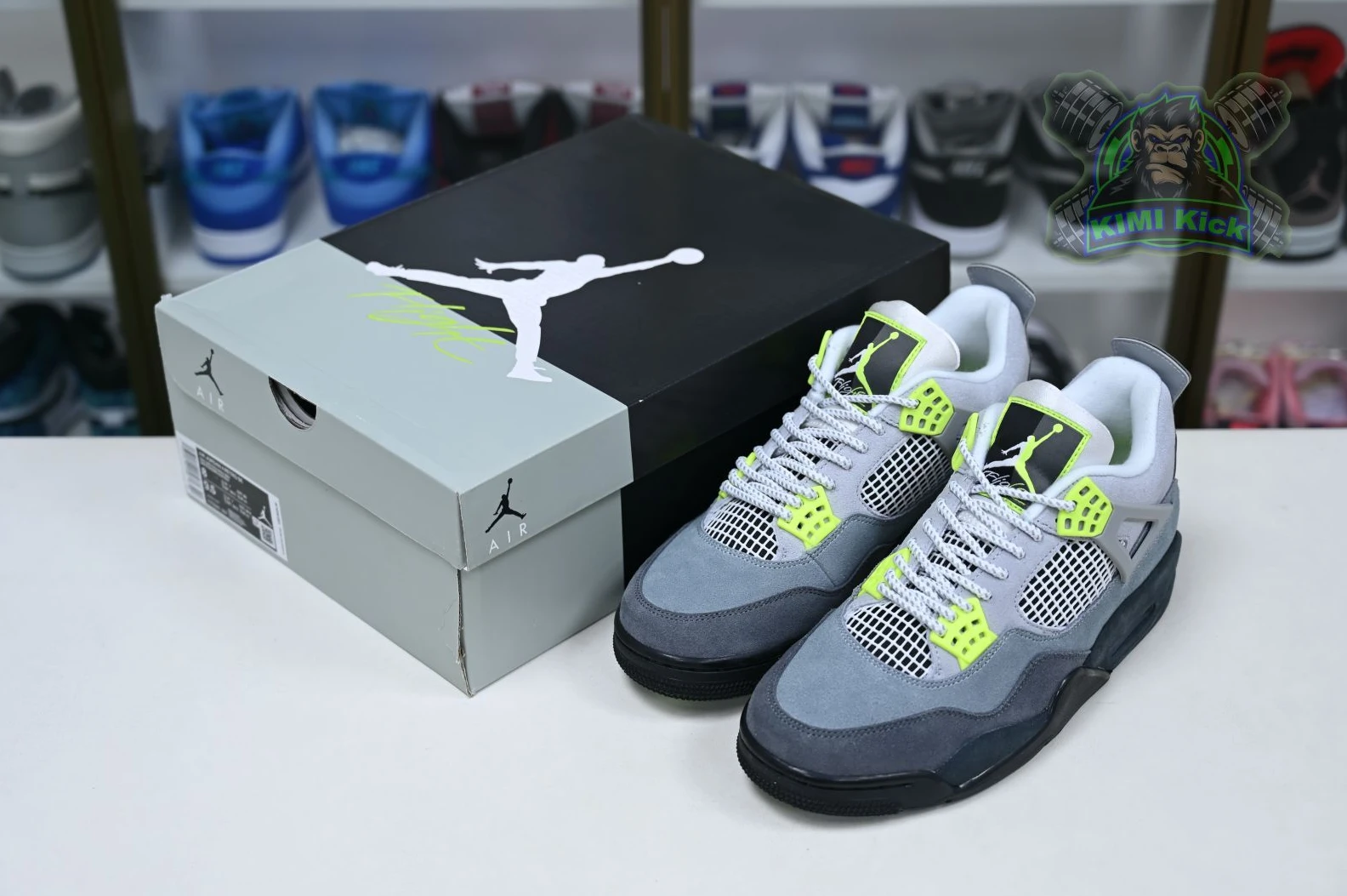 Kimikick Jordan Air Jordan 4 retro se'95neon DailyWear 1884