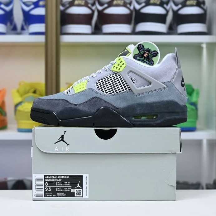 Kimikick Jordan Air Jordan 4 retro se'95neon DailyWear 1884