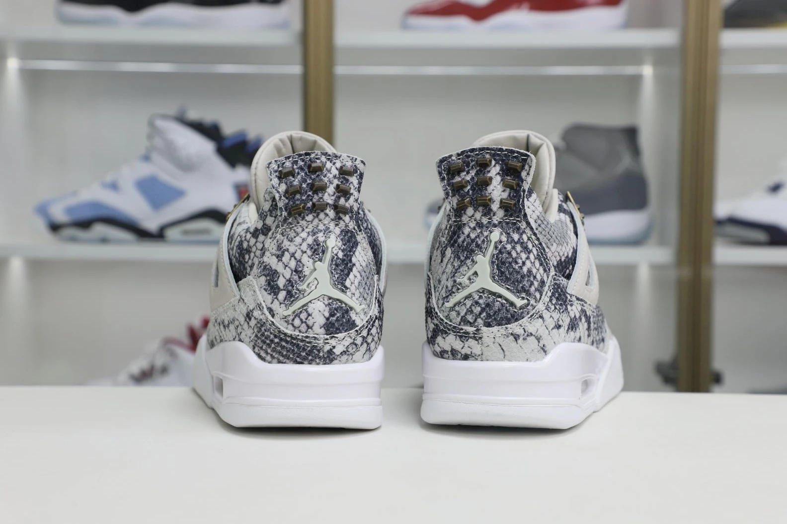 Kimikick Jordan Air Jordan 4 retro snakeskin Trendy 1898