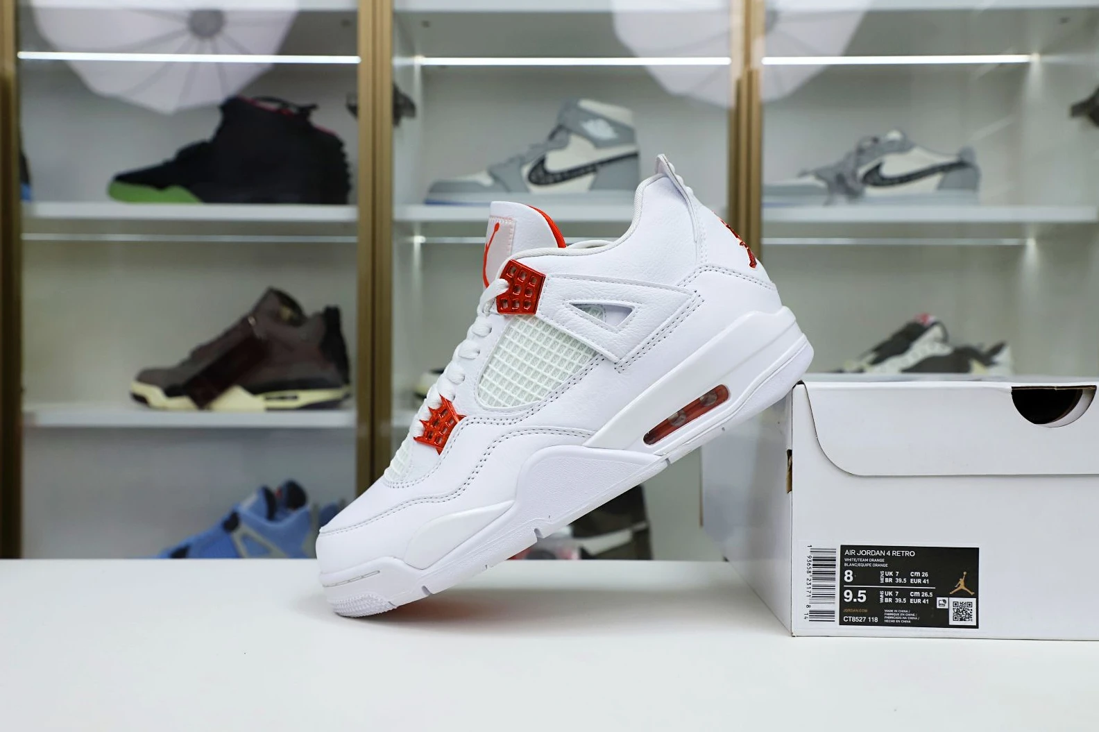 Kimikick Jordan Air Jordan 4 retro“orange metallic DailyWear 1908
