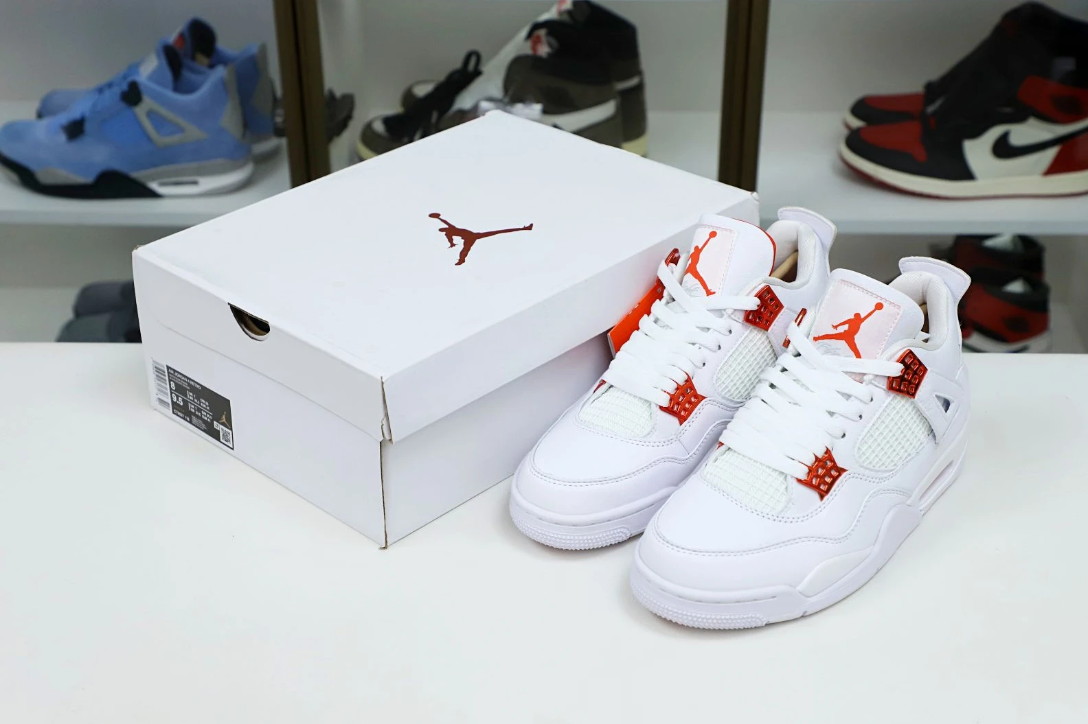 Kimikick Jordan Air Jordan 4 retro“orange metallic DailyWear 1908