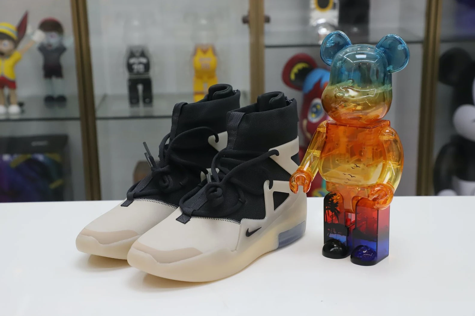 Kimikick Nike Air Fear of God 1 string fog Affordable 3441