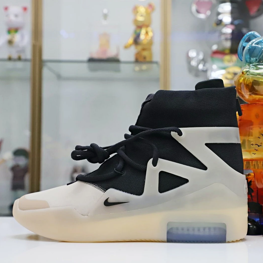 Kimikick Nike Air Fear of God 1 string fog Affordable 3441