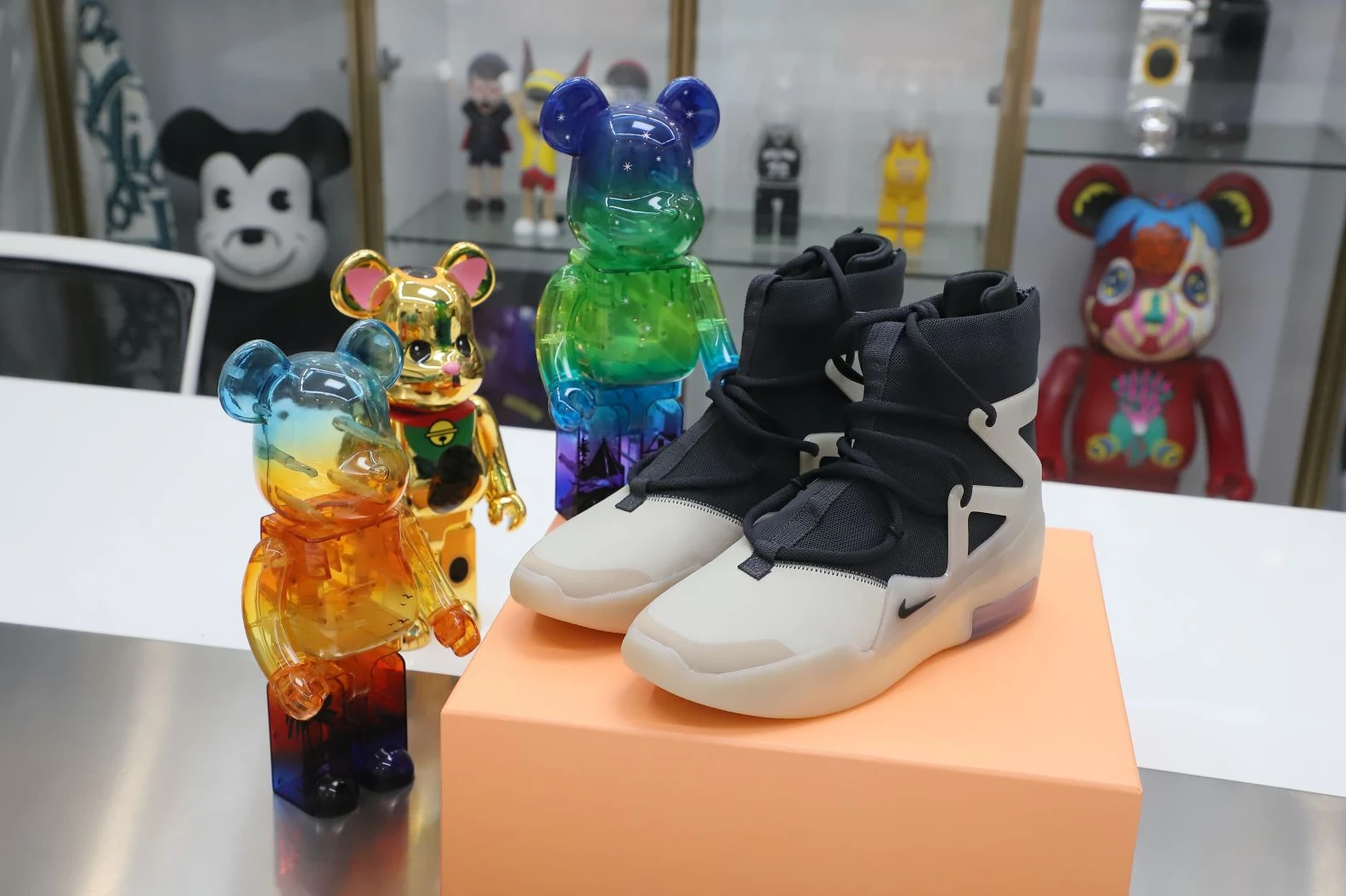 Kimikick Nike Air Fear of God 1 string fog Affordable 3441