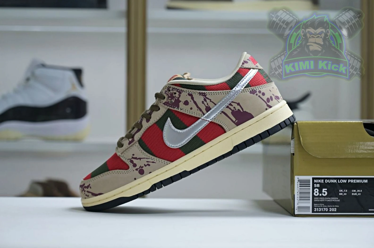 Kimikick Nike Dunk SB Low Freddy Krueger GoodFit 3420