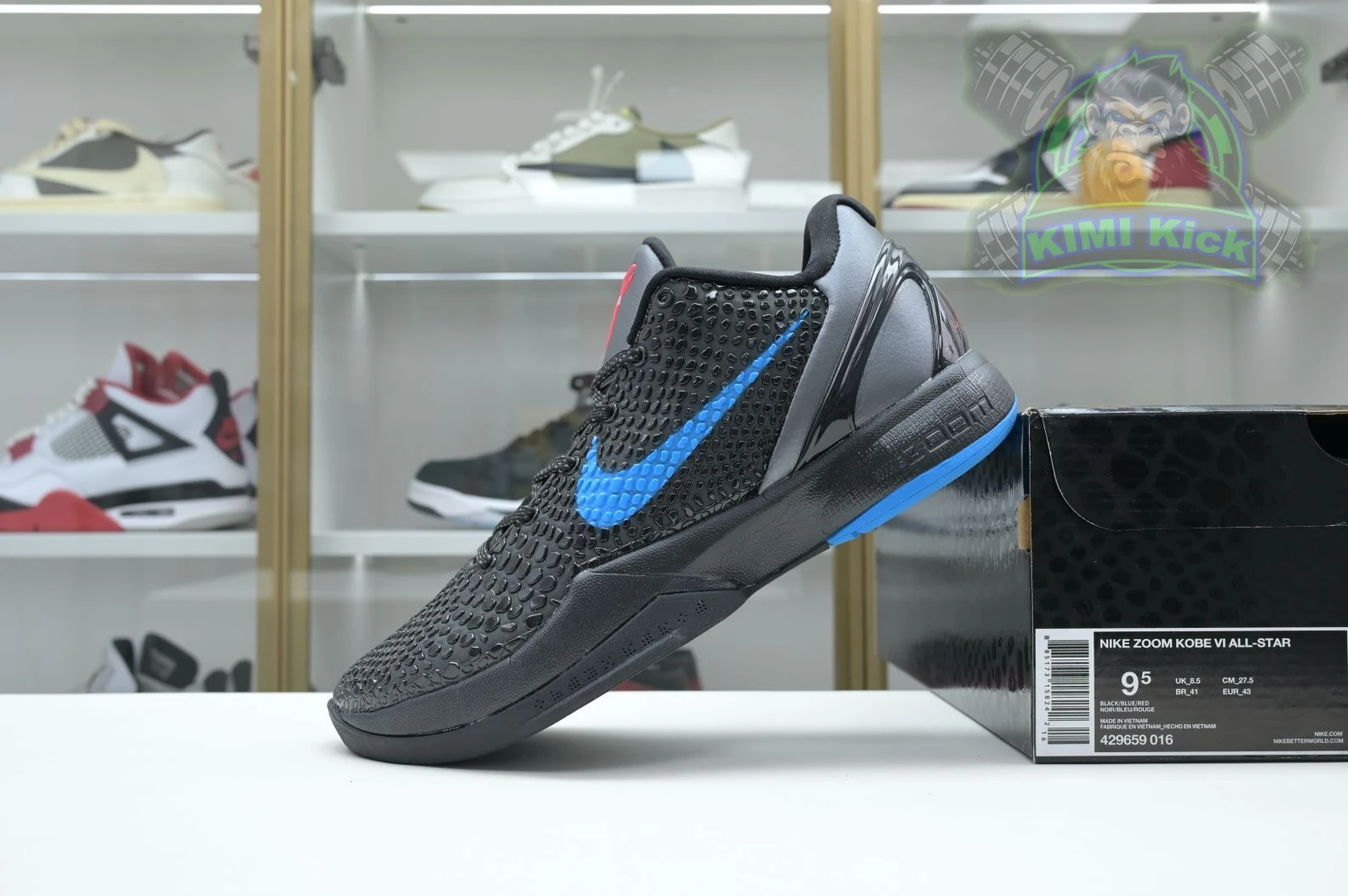 Kimikick Nike Zoom Kobe 6 Dark Knight Popular 3408