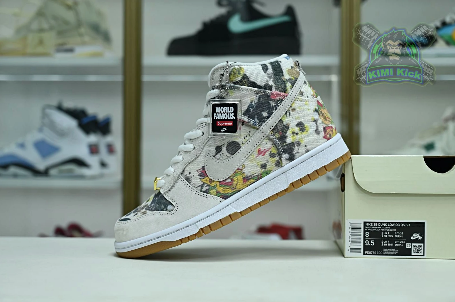 Kimikick Supreme x Nike Dunk SB High Comfortable 3452