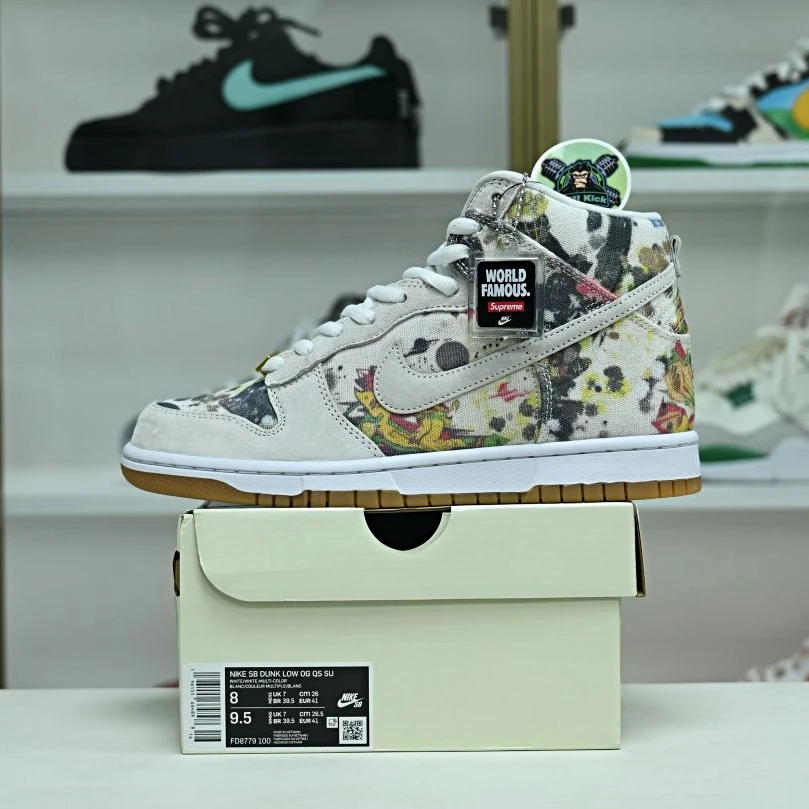 Kimikick Supreme x Nike Dunk SB High Comfortable 3452