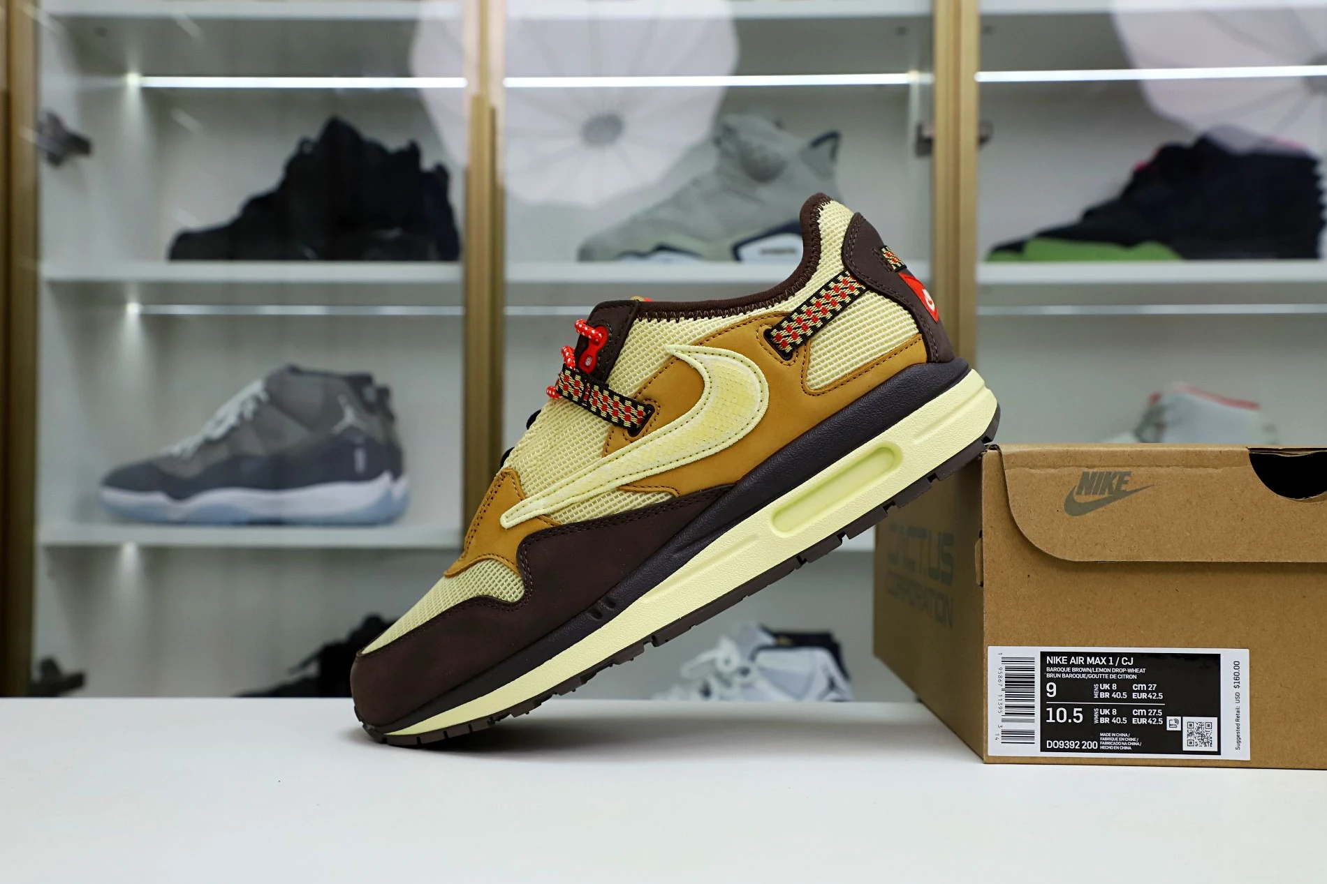 Kimikick TRAVIS SCOTT NIKE AIR MAX 1 READY HighQuality 3517
