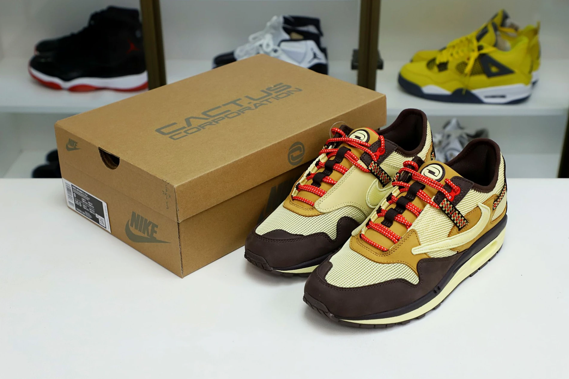 Kimikick TRAVIS SCOTT NIKE AIR MAX 1 READY HighQuality 3517