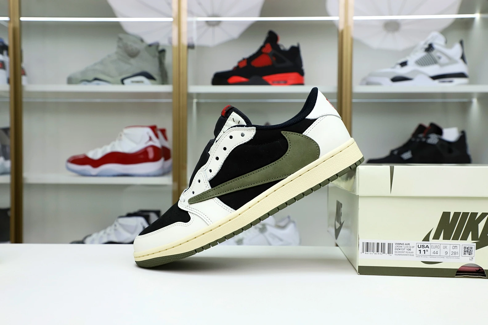 Kimikick TRAVIS SCOTT X NIKE AIR JORDAN 1 LOW OG “Olive” WellDesigned 3484