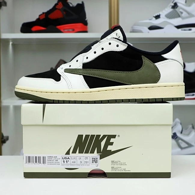 Kimikick TRAVIS SCOTT X NIKE AIR JORDAN 1 LOW OG “Olive” WellDesigned 3484