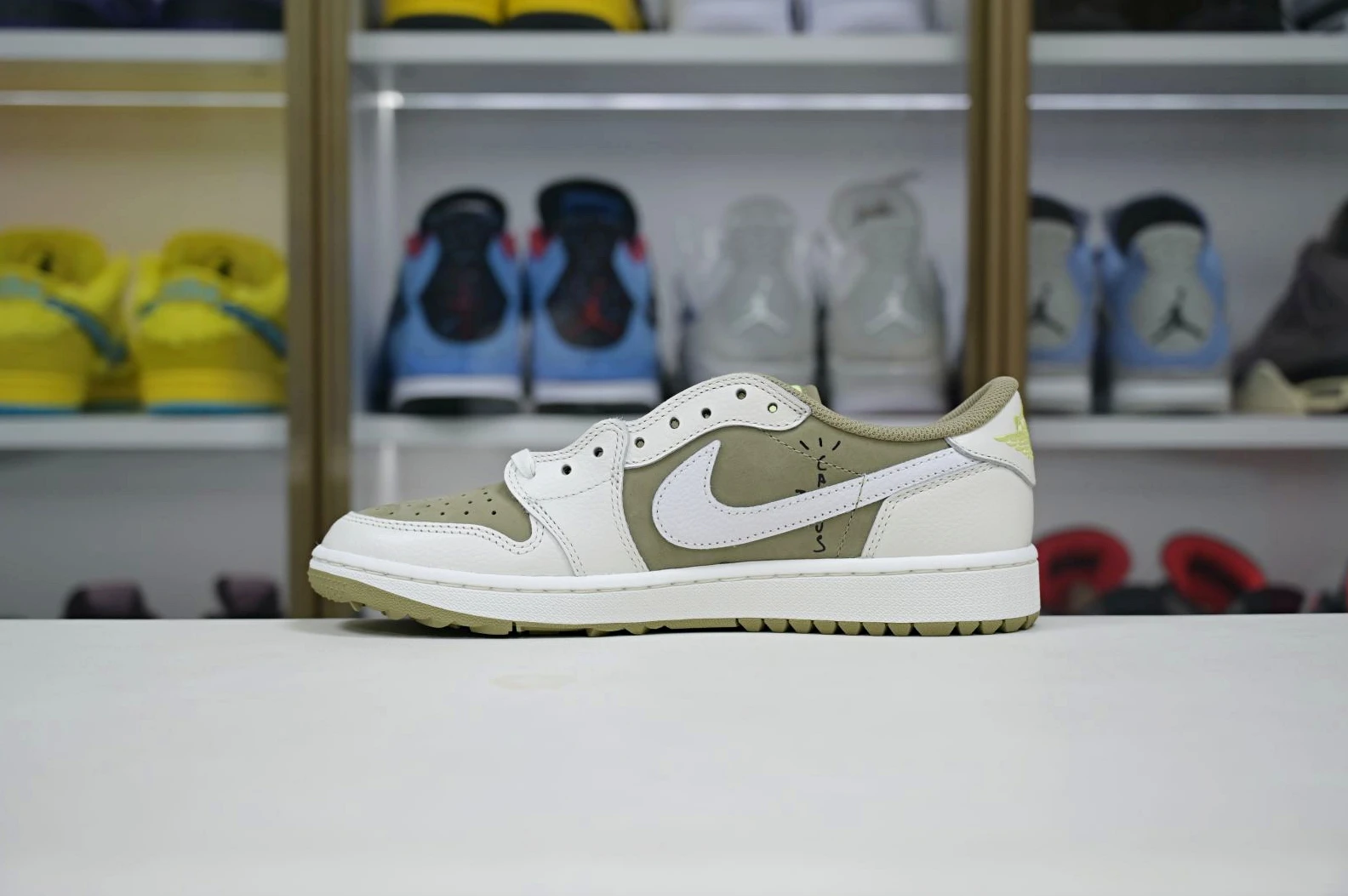 Kimikick Travis Scott x Air Jordan 1  Low Golf 6. HighQuality 1880