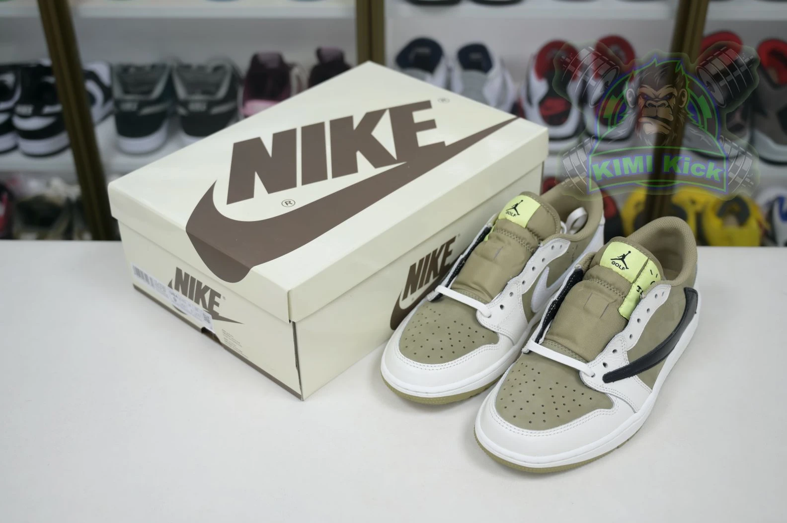 Kimikick Travis Scott x Air Jordan 1  Low Golf 6. HighQuality 1880