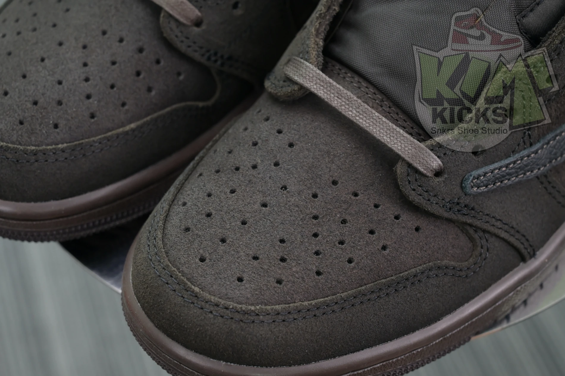 Kimikick Travis Scott x Jordan Air Jordan 1 Low OG“Velvet Brown” NewStyle 1855