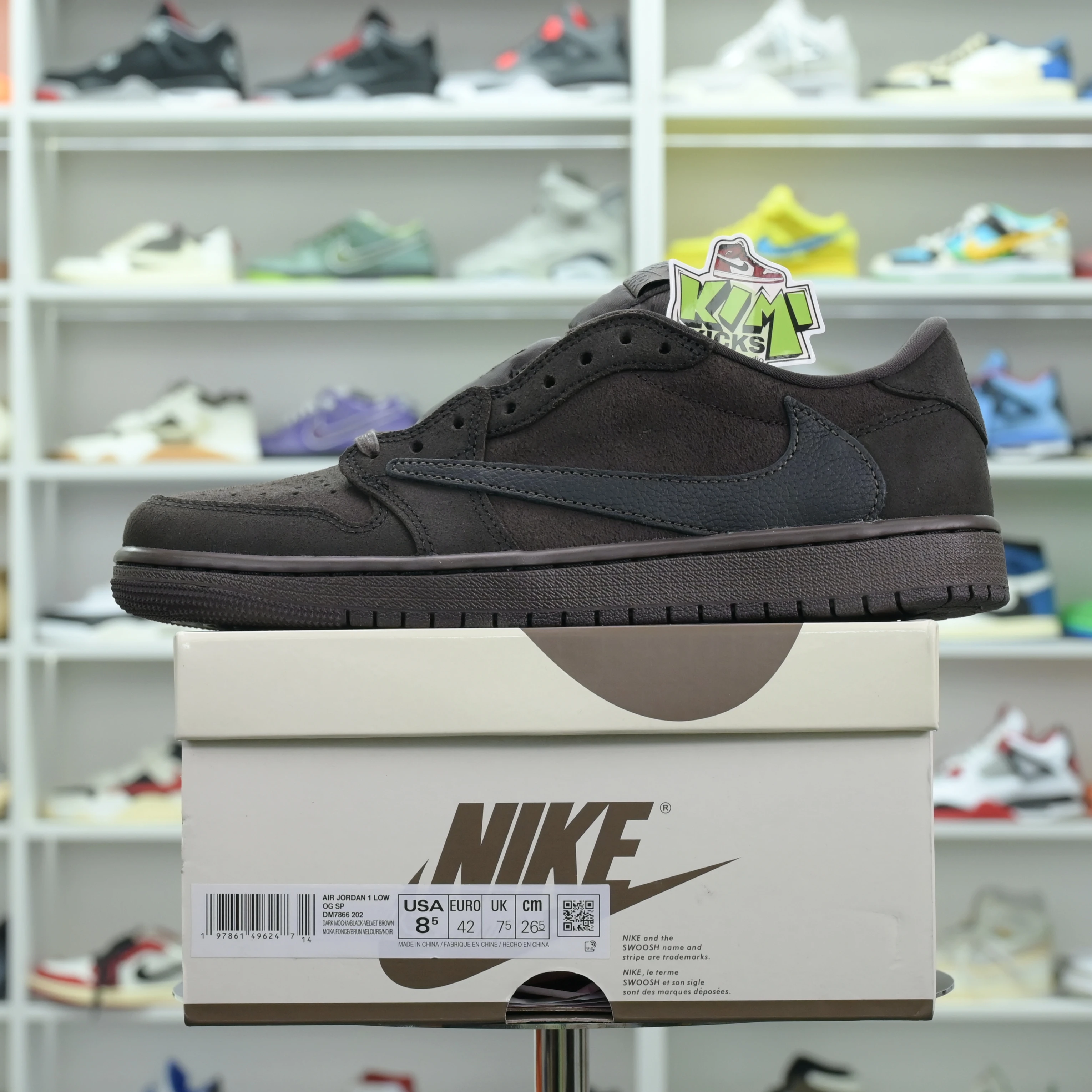 Kimikick Travis Scott x Jordan Air Jordan 1 Low OG“Velvet Brown” NewStyle 1855