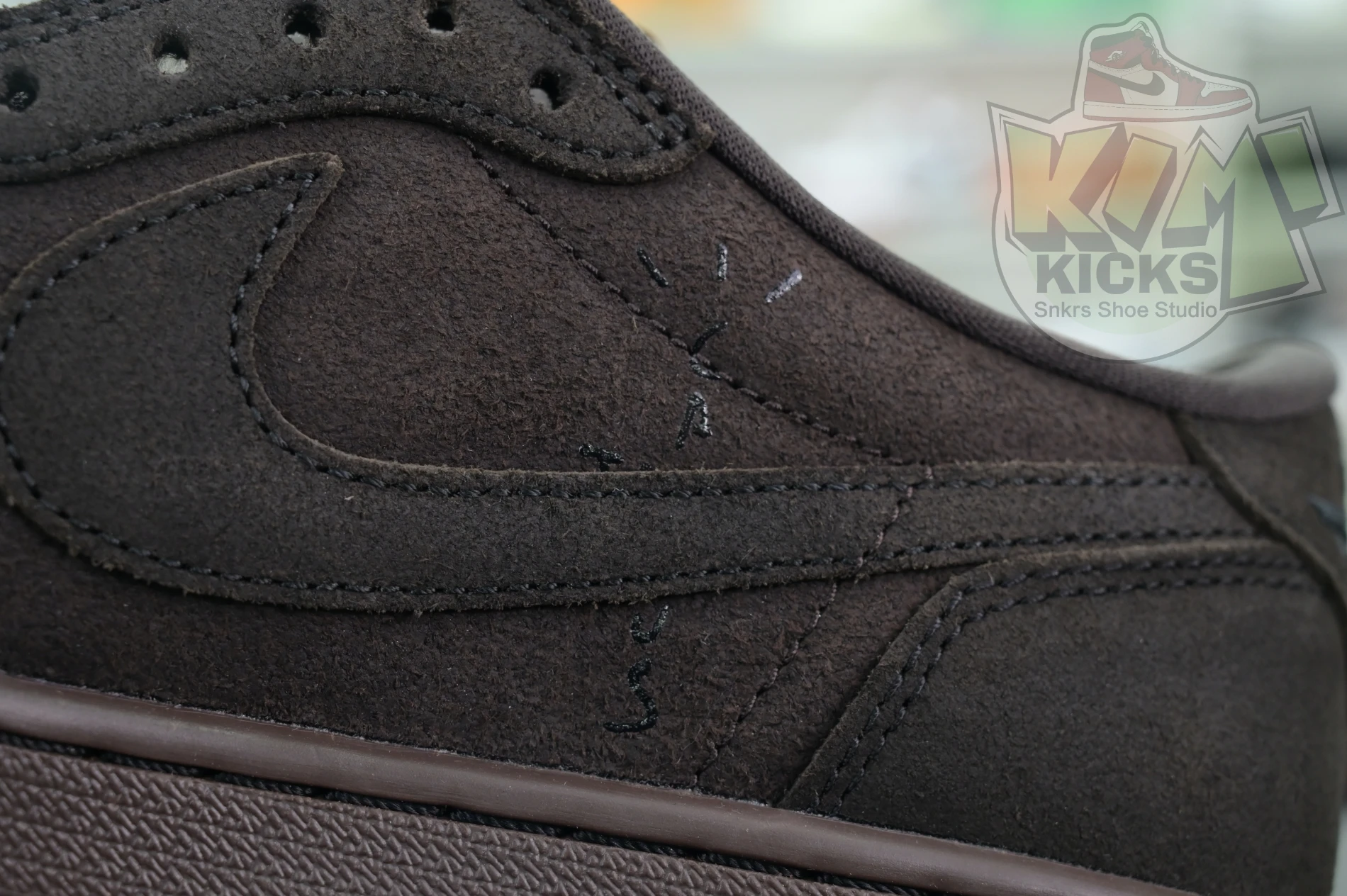 Kimikick Travis Scott x Jordan Air Jordan 1 Low OG“Velvet Brown” NewStyle 1855