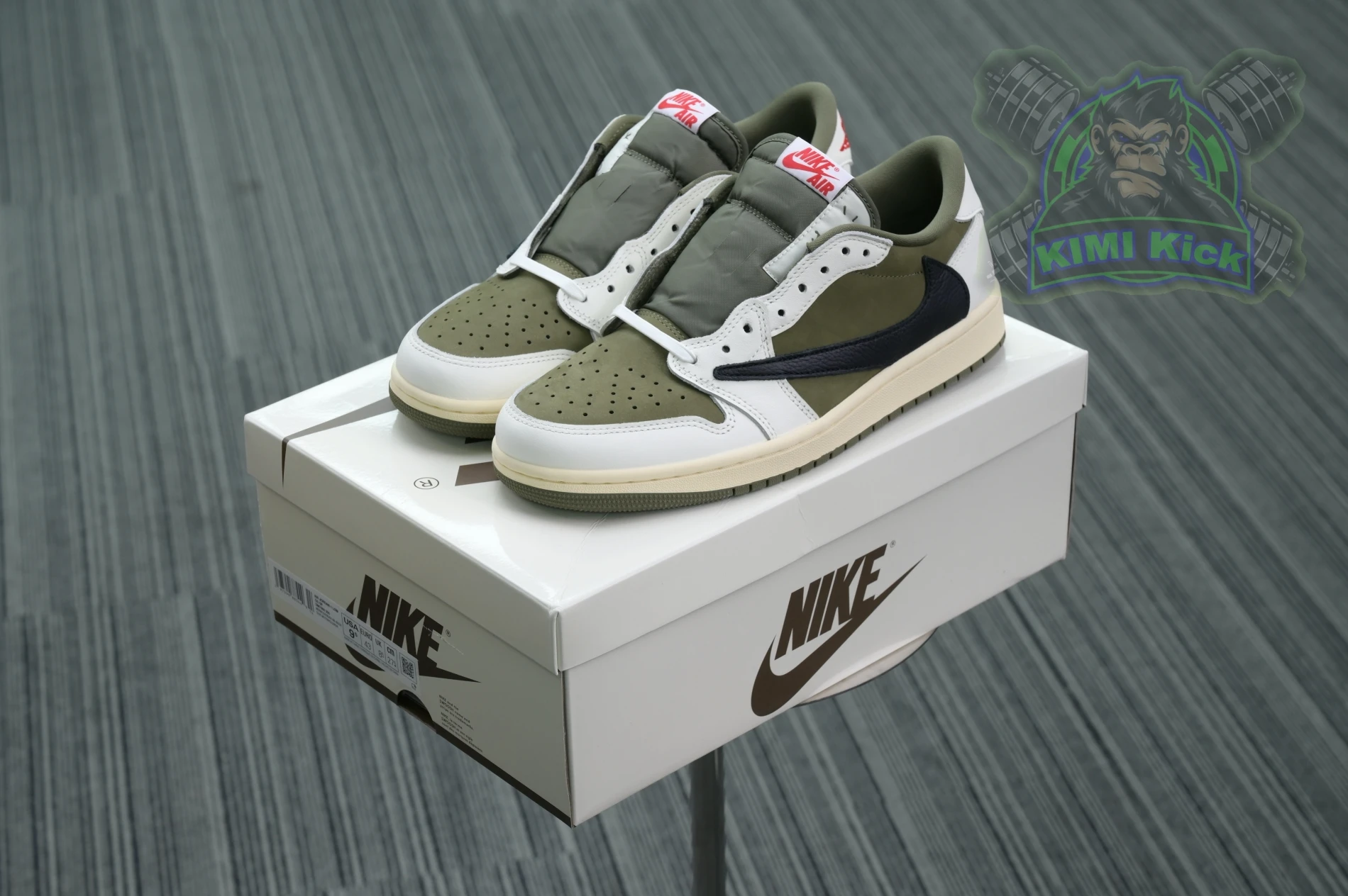 Kimikick Travis Scottx Jordan Air Jordan 1Low OG “Medium Olive” SmartChoice 1854