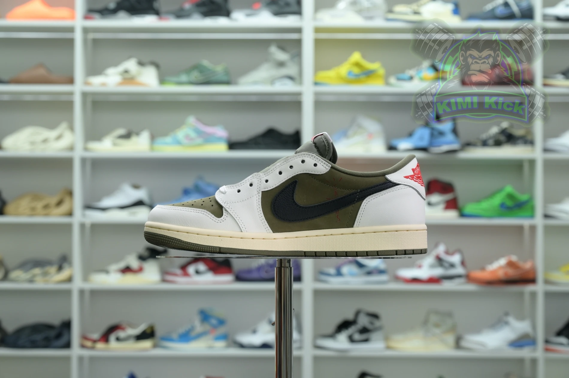 Kimikick Travis Scottx Jordan Air Jordan 1Low OG “Medium Olive” SmartChoice 1854