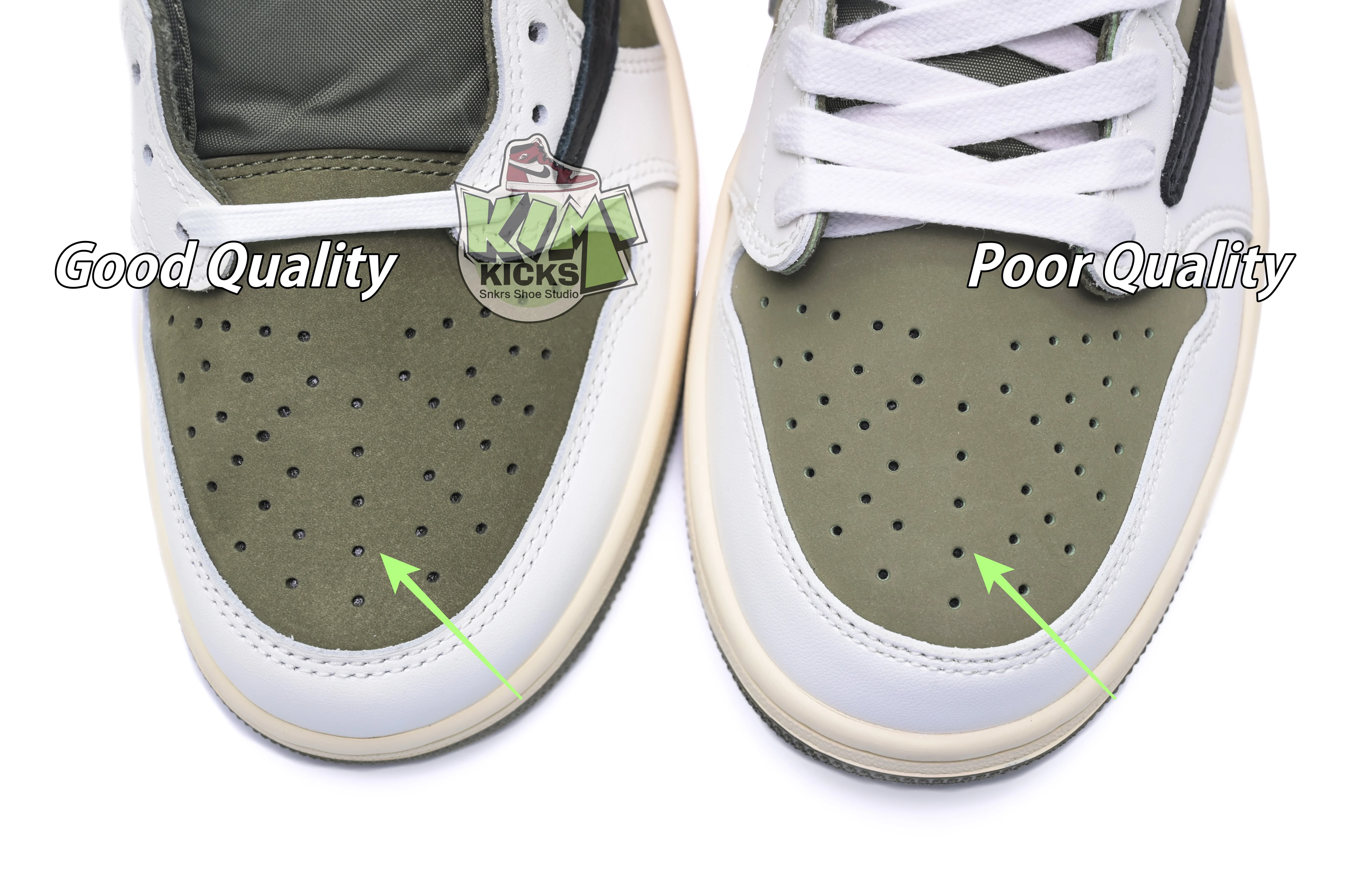 Kimikick Travis Scottx Jordan Air Jordan 1Low OG “Medium Olive” SmartChoice 1854