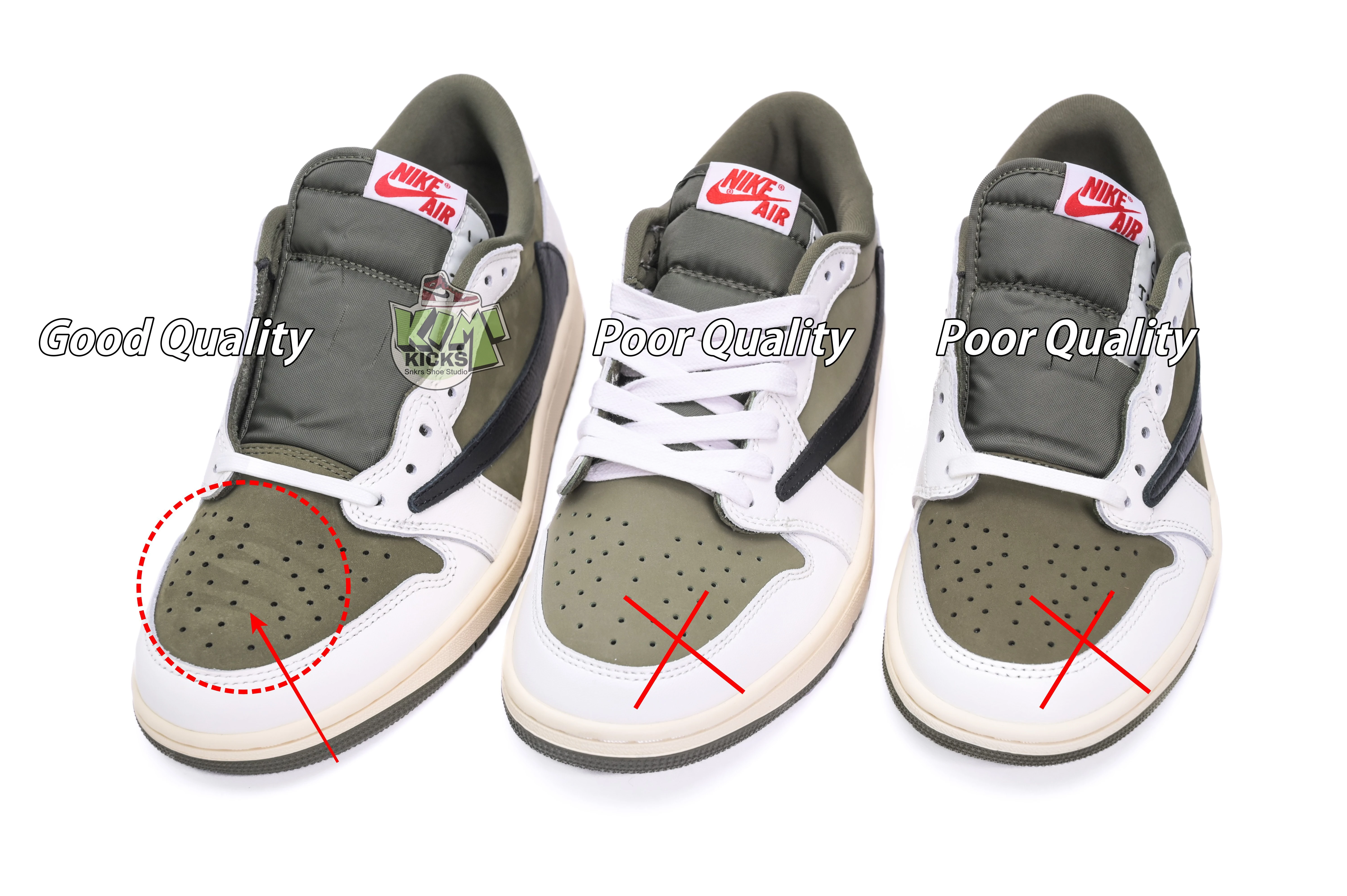 Kimikick Travis Scottx Jordan Air Jordan 1Low OG “Medium Olive” SmartChoice 1854